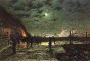 Atkinson Grimshaw In Peril oil